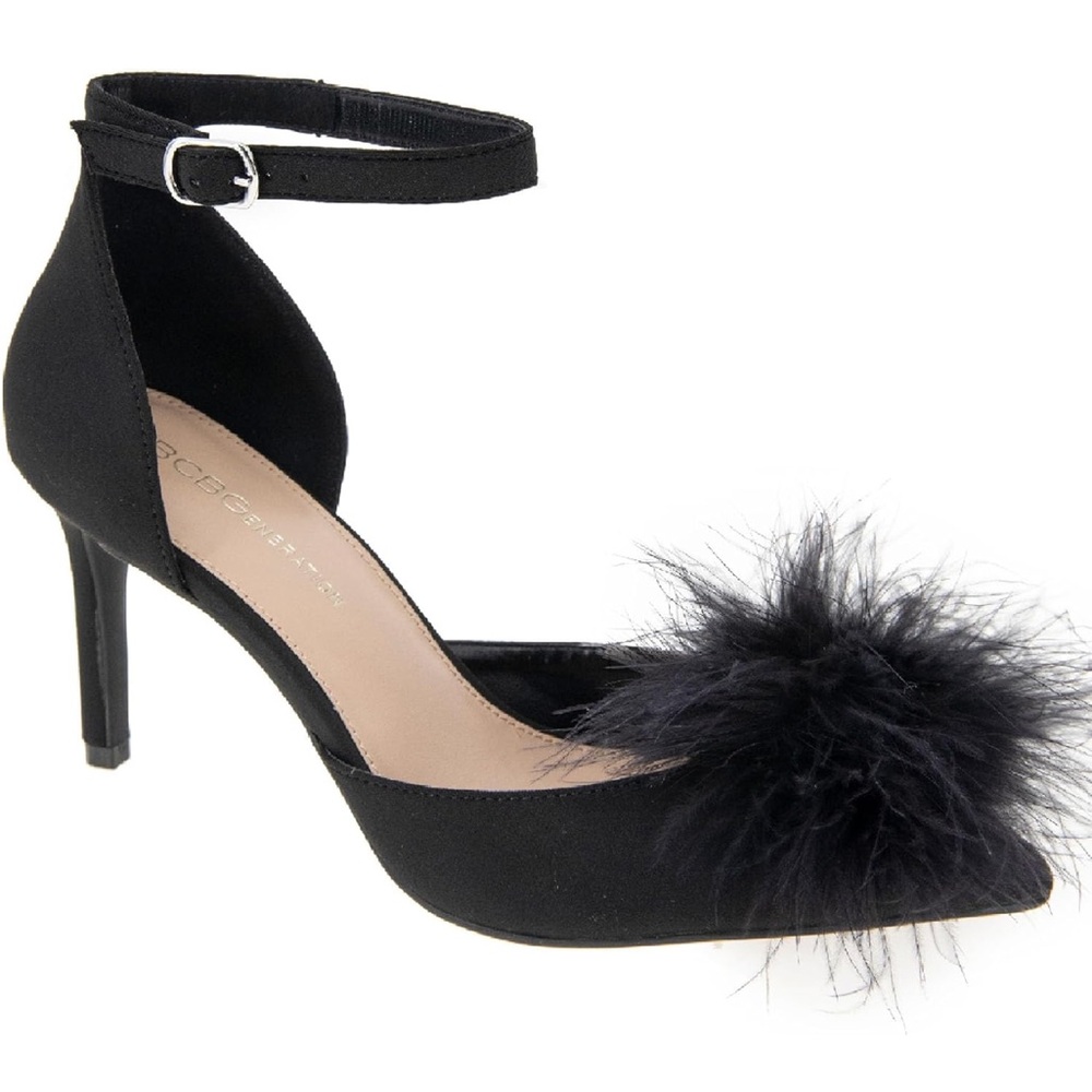 BCBG fur heels